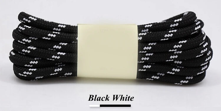1Pair outdoor sport round shoelaces for boots hiking slip rope shoe laces sneakers shoelace strings100/120/140/160CM 19 Colors