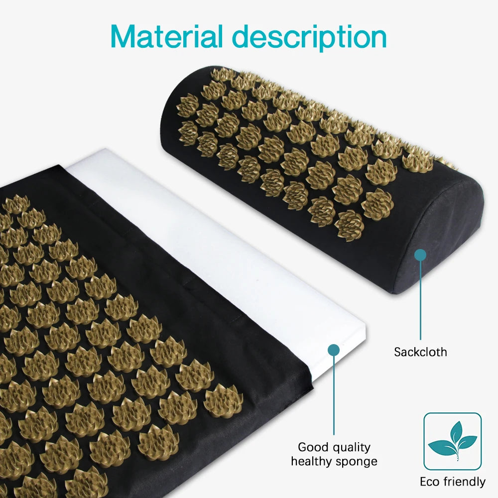 Shiatsu Acupressure Massage Mat for Relaxation and Wellness - Smarsty