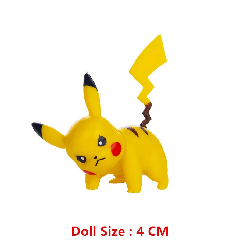 Pokemon 4-13Cm New Cartoons Movie Anime Figure Pikachu Mewtwo Charmander Blastoise Gurado Pet Action Model Toy Gifts by Smarsty