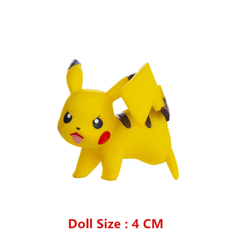 Pokemon 4-13Cm New Cartoons Movie Anime Figure Pikachu Mewtwo Charmander Blastoise Gurado Pet Action Model Toy Gifts by Smarsty