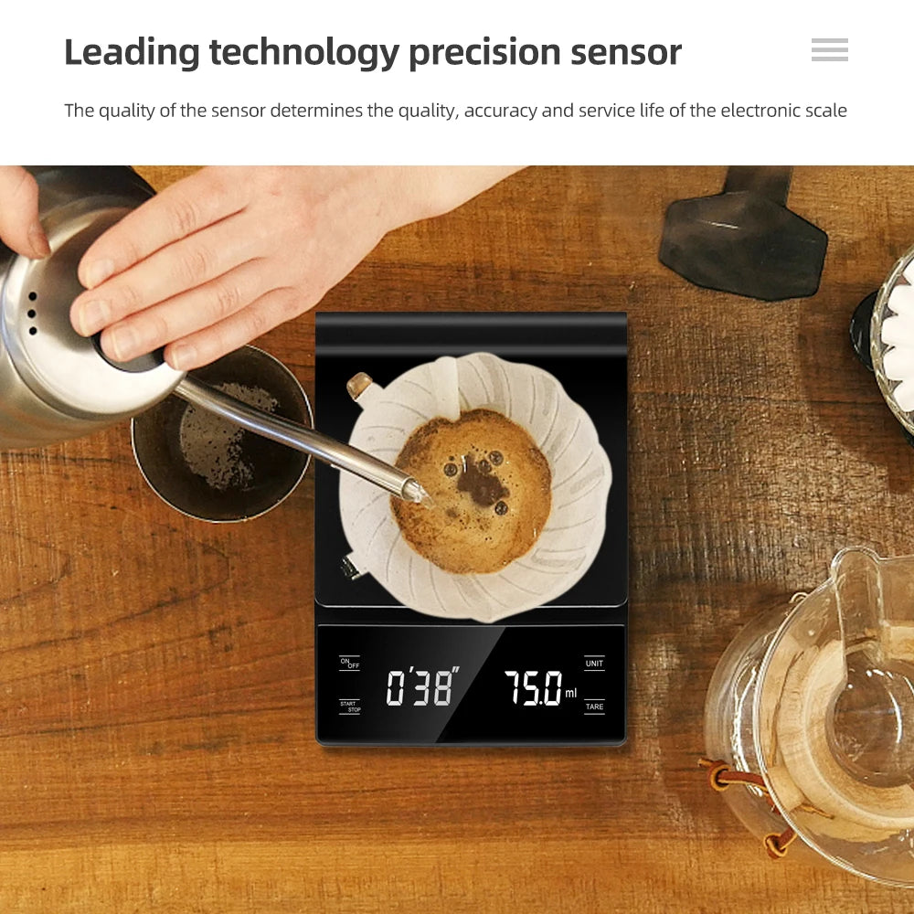 Digital Coffee Scale with Timer and Accurate Measurement - Smarsty