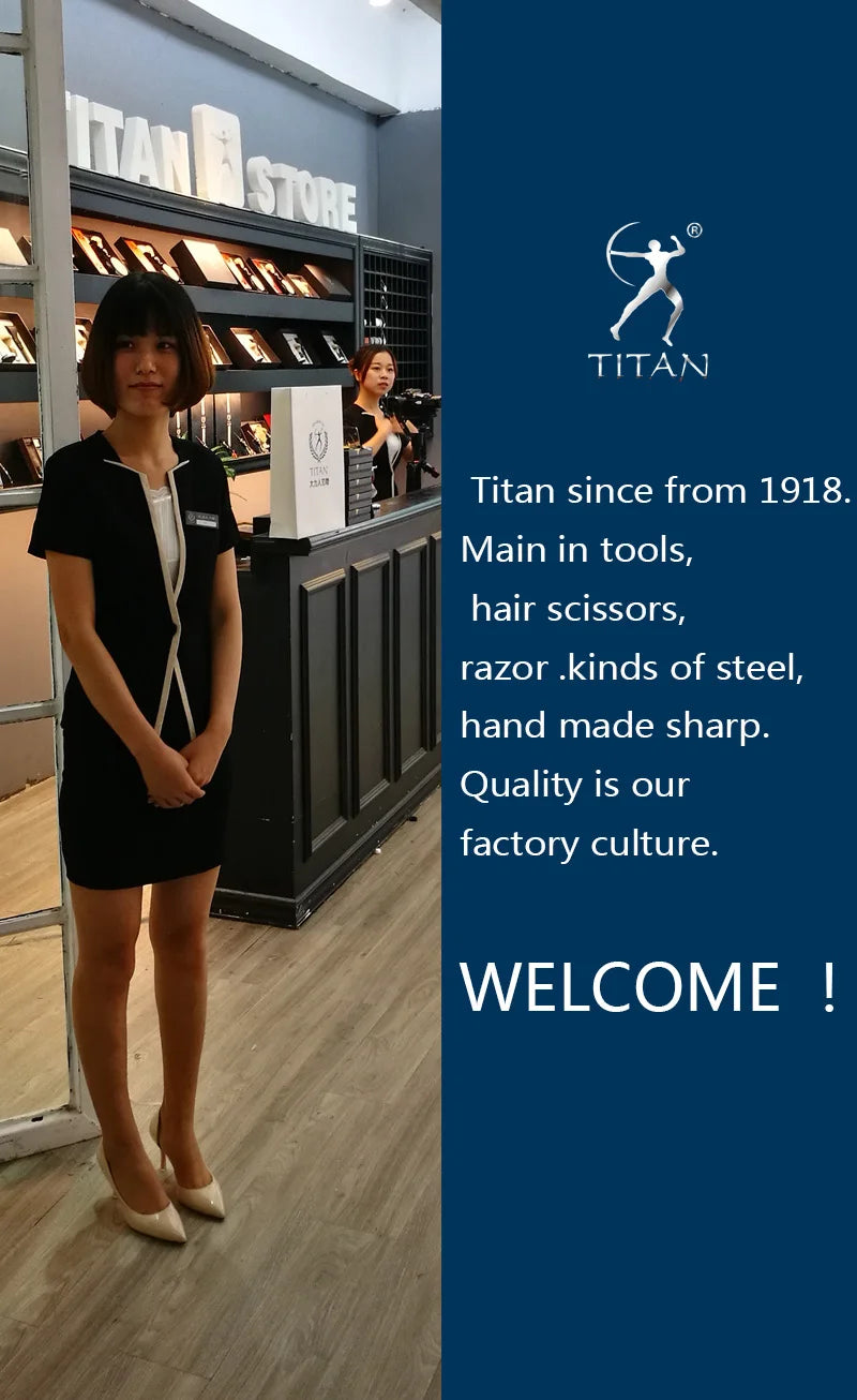 Titan Professional Hair Cutting Scissors Set with Japanese Steel - Smarsty