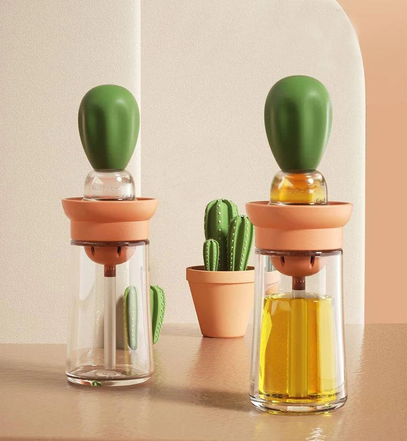 Portable Silicone Oil Bottle With Brush For Easy Cooking - Smarsty