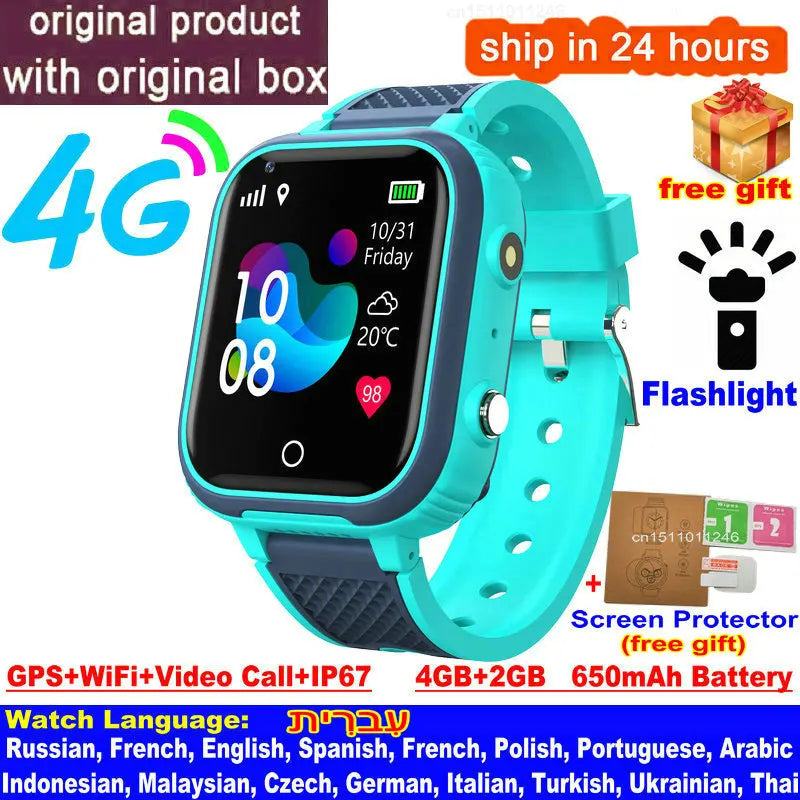Kids 4G Smart Watch with GPS and Video Call - Smarsty