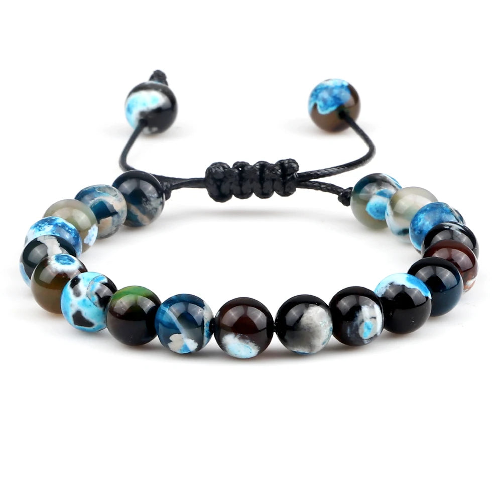 Adjustable 8mm Tiger Eye Beads Bracelet for Yoga Healing - Smarsty
