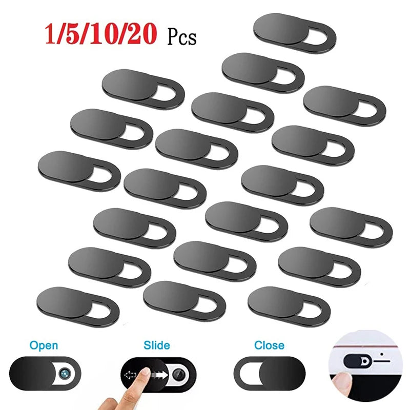 20/10/5/1pcs Sliding Webcam Cover Laptop Camera Cover Slider Phone Antispy For iPad PC Macbook Tablet lenses Privacy Sticker - Smarsty