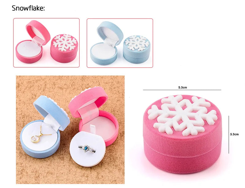 Lovely Velvet Jewelry Box for Rings and Earrings Display - Smarsty