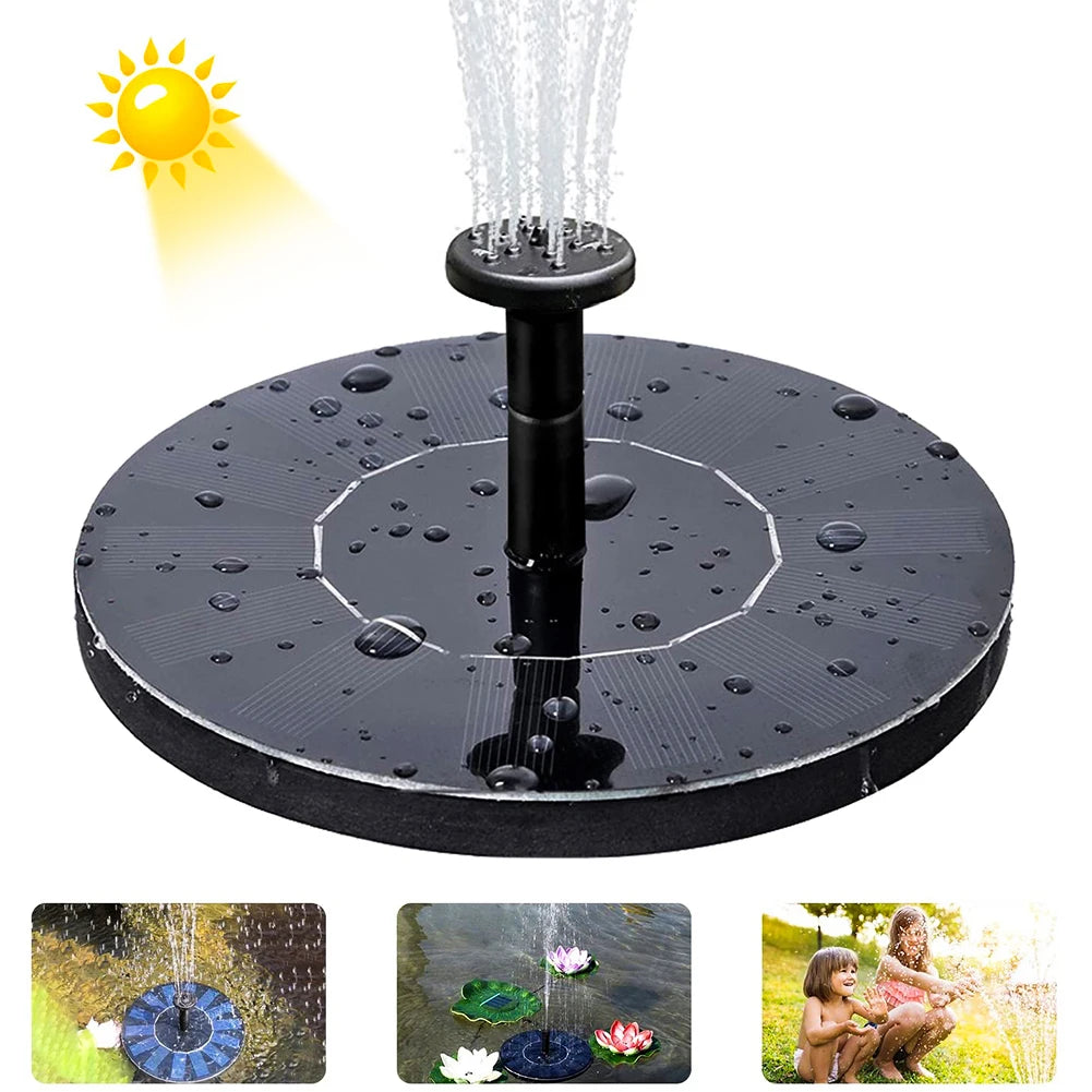 Solar Powered Floating Fountain for Garden and Patio - Smarsty