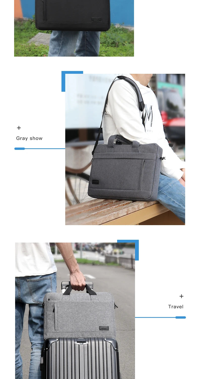 Durable Canvas Laptop Sleeve Case With Zipper Closure