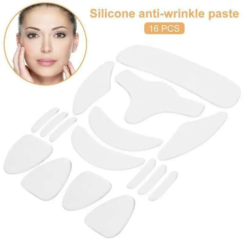 16pcs Reusable Silicone Wrinkle Removal Patches for Skin Care - Smarsty