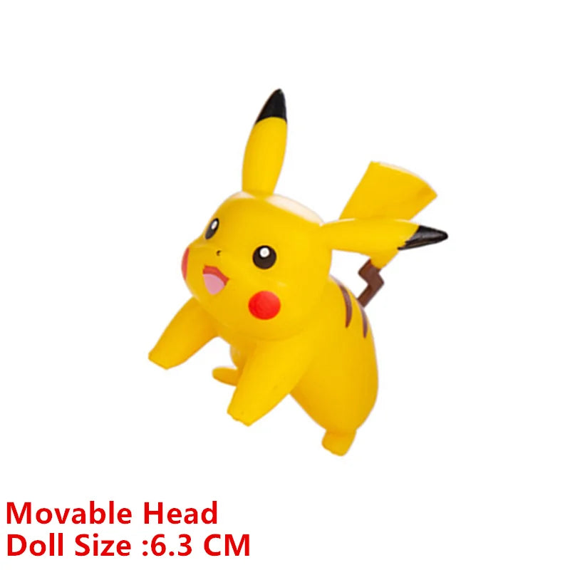 Pokemon 4-13Cm New Cartoons Movie Anime Figure Pikachu Mewtwo Charmander Blastoise Gurado Pet Action Model Toy Gifts by Smarsty