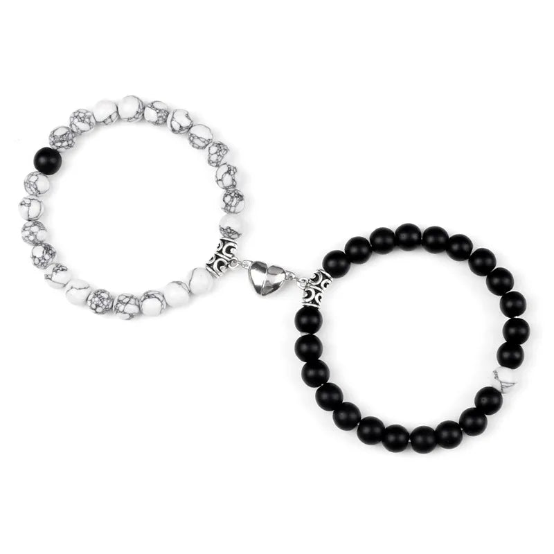 Natural Stone Couple Bracelets Set for Friendship - Smarsty