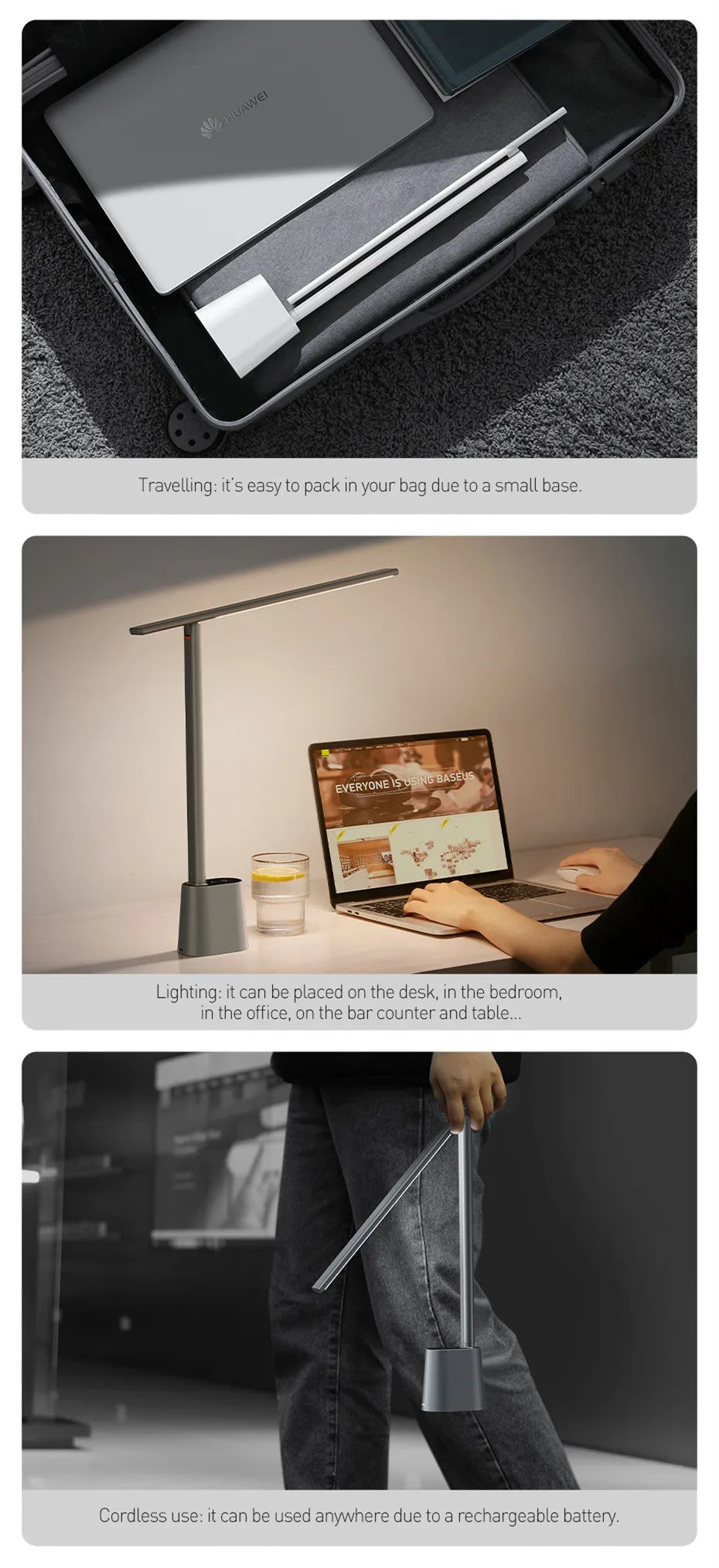 Baseus Dimmable LED Desk Lamp with Eye Protection - Smarsty