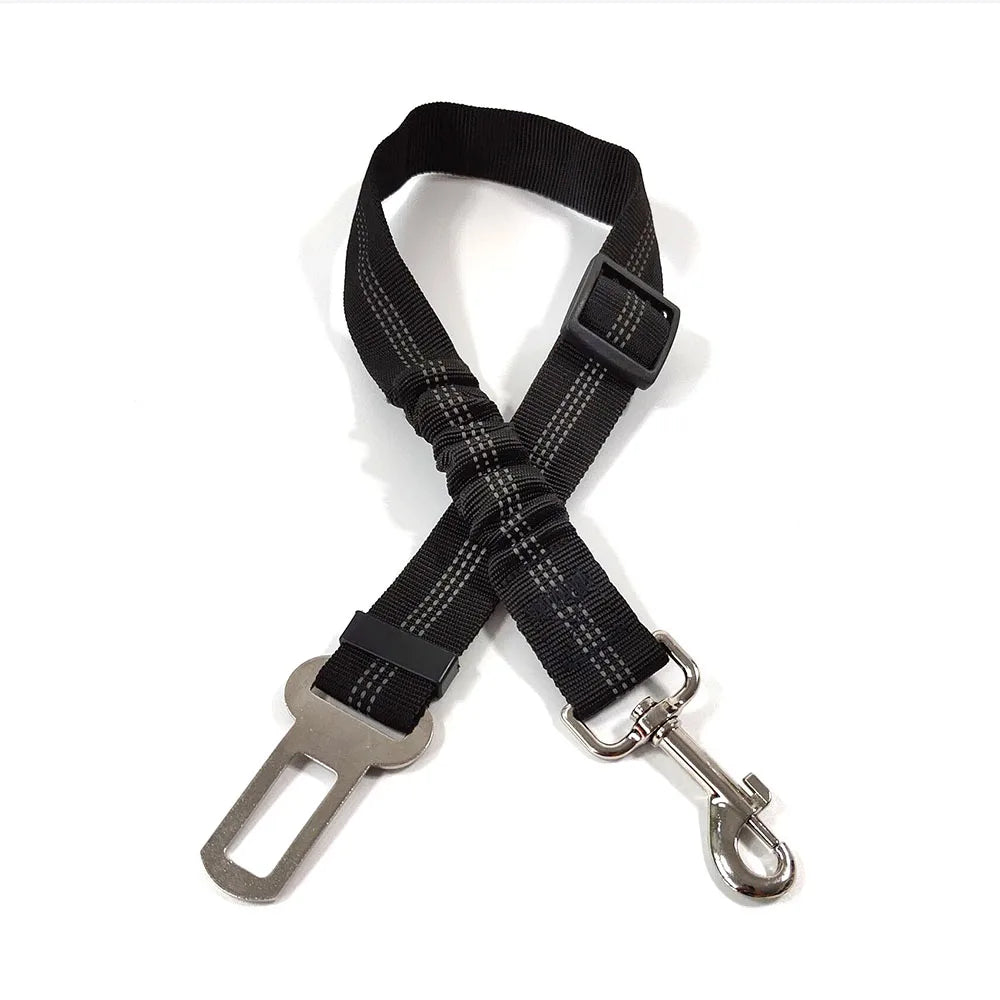 Adjustable Dog Car Seat Belt Harness with Reflective Cushioning - Smarsty