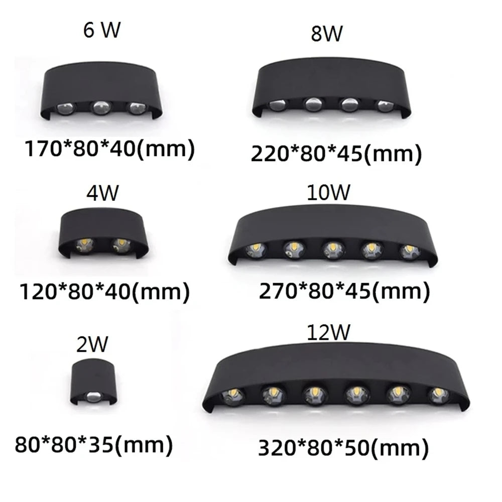 Outdoor Waterproof LED Wall Lamp for Stylish Illumination - Smarsty