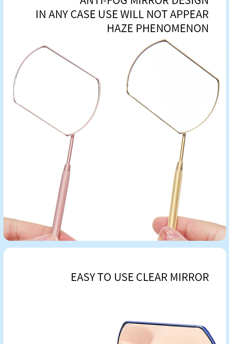 Eyelash Extension Magnifying Mirror with Long Handle - Smarsty