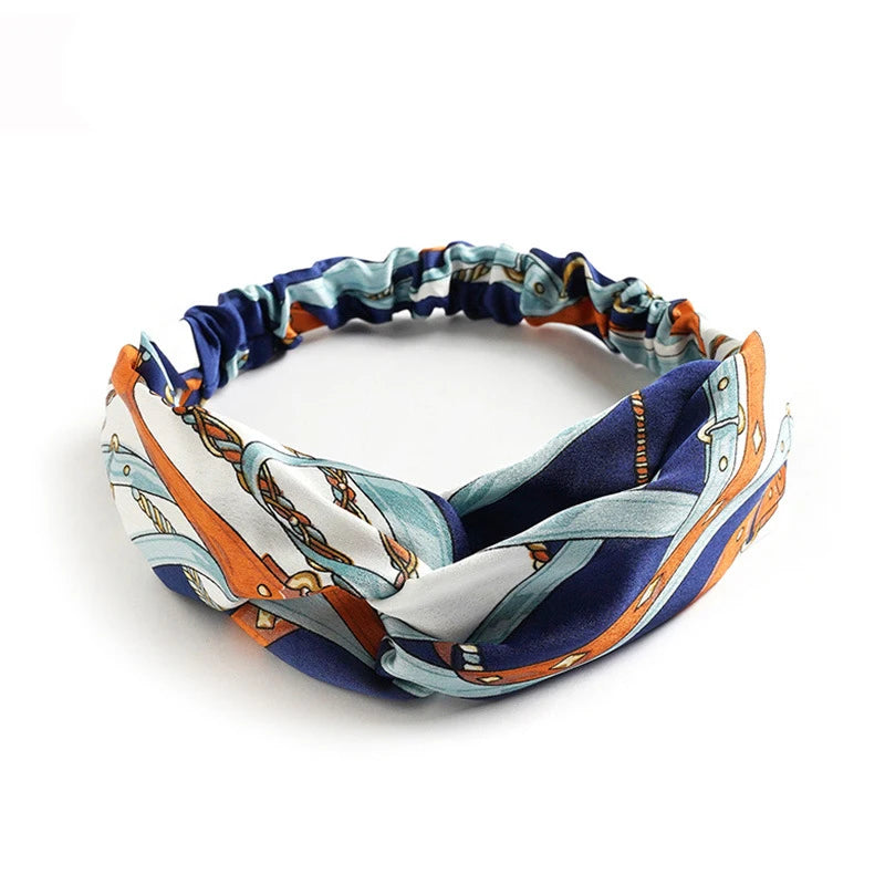 Bohemian Print Cashmere Headbands For Women Vintage Comfort - Smarsty