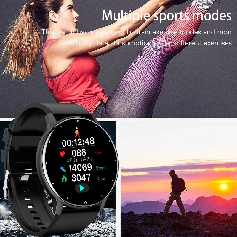 Smart Fitness Watch with Heart Rate Monitor and Waterproof Design - Smarsty