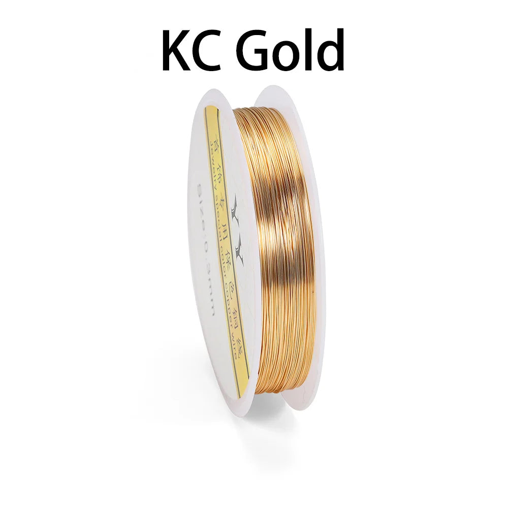 Gold Copper Wire Beading Cord Flexible Jewelry Wire - Smarsty