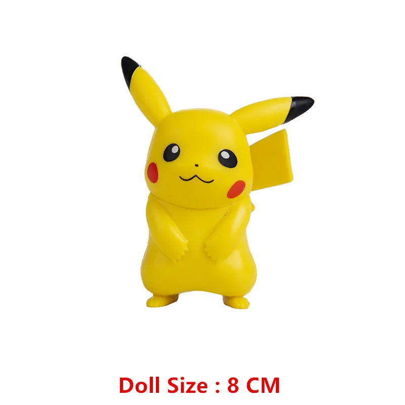 Pokemon 4-13Cm New Cartoons Movie Anime Figure Pikachu Mewtwo Charmander Blastoise Gurado Pet Action Model Toy Gifts by Smarsty