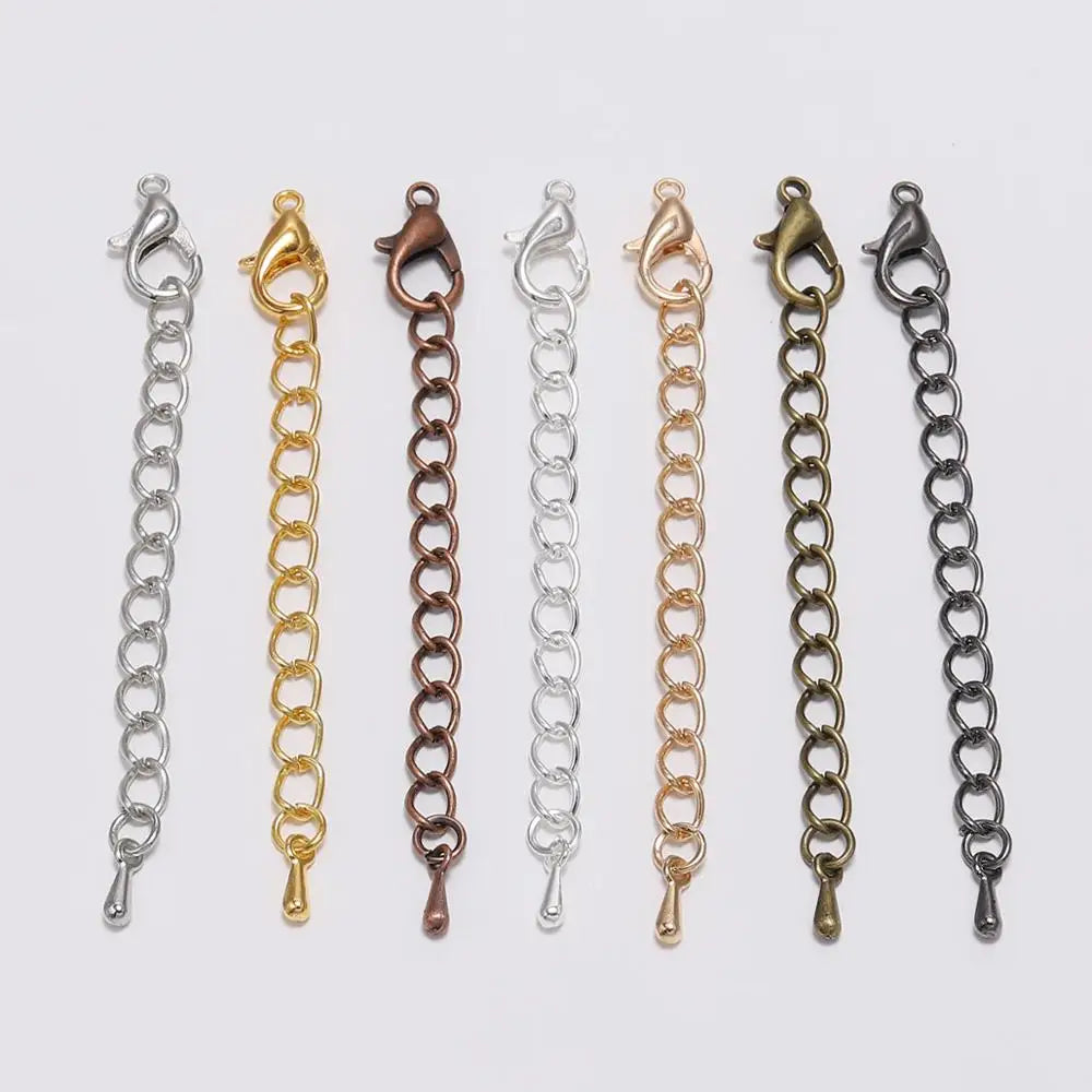 10pcs Extension Chains With Lobster Clasps Adjustable - Smarsty