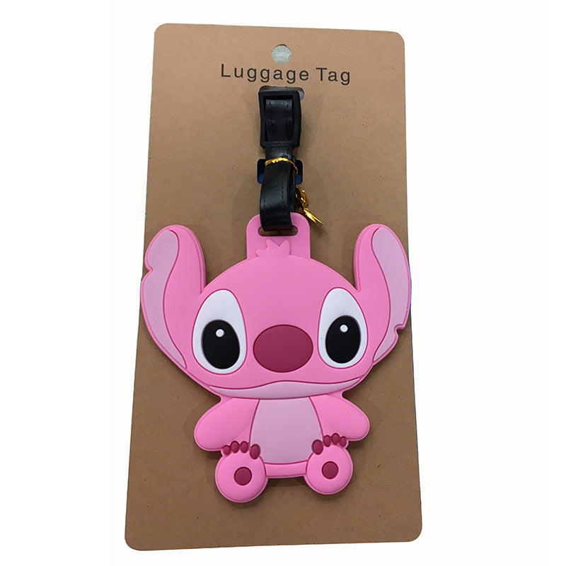Disney Anime Cute Stitch Luggage Tag Suitcase ID Addres Holder Baggage Boarding Tags Portable Label - Smarsty