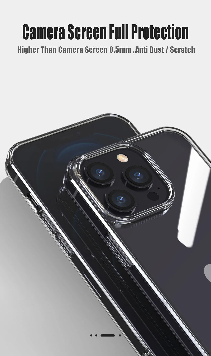 Luxury Tempered Glass Clear Case For iPhone 16 15 14 12 13 Mini 11 Pro XS Max X XR 15 7 8 16Plus SE Transparent Hard Case Fundas by Smarsty