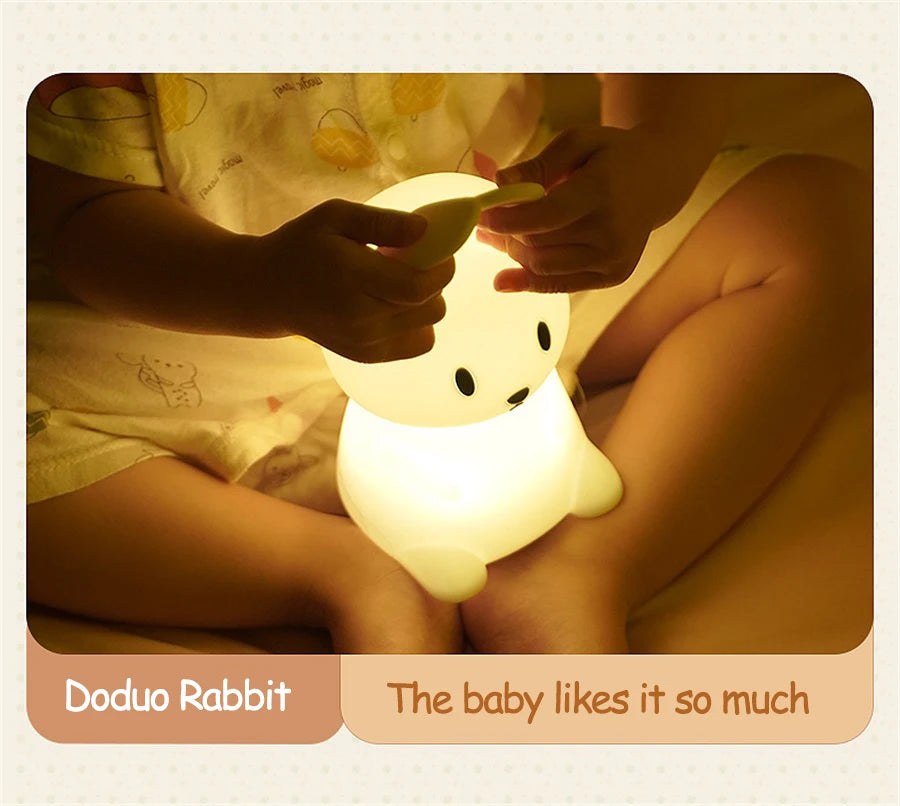 Cute Rabbit LED Night Light for Kids Bedroom - Smarsty