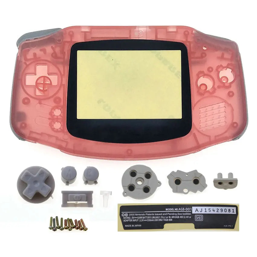 GBA Console Plastic Shell Case With Button Kit - Smarsty
