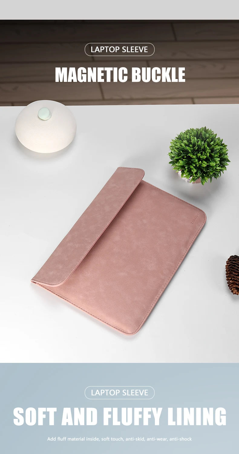 Universal Laptop Sleeve With Soft PU Protection 11 16 Inch