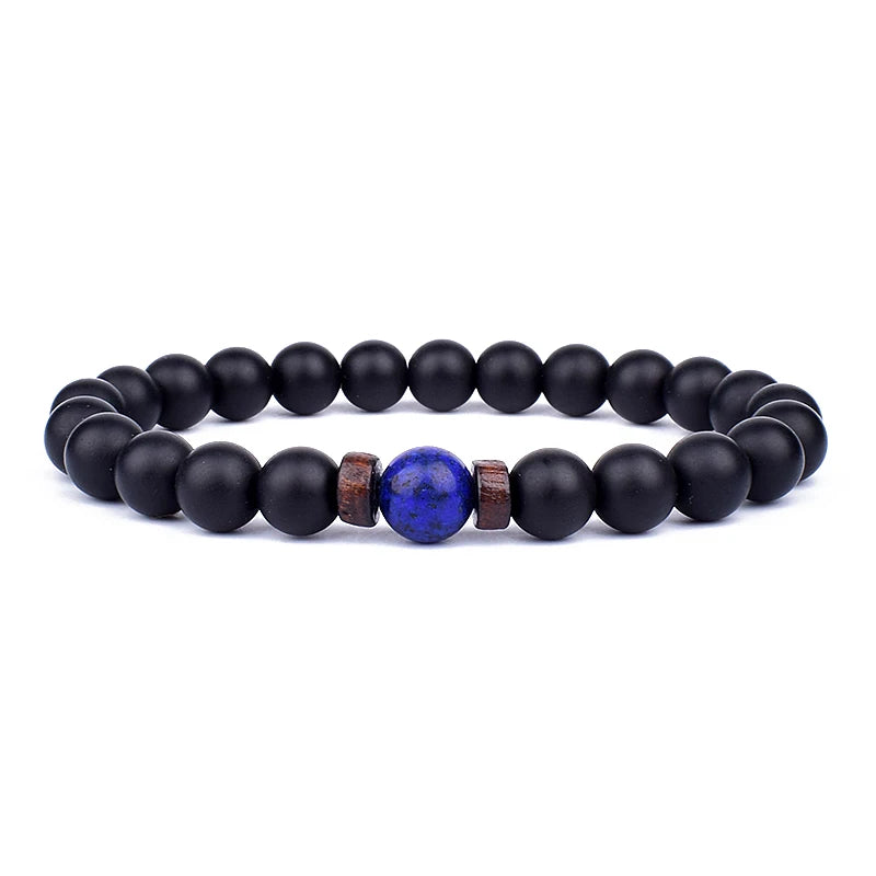 Volcanic Stone Bracelet for Men with Mood Tracking Feature - Smarsty