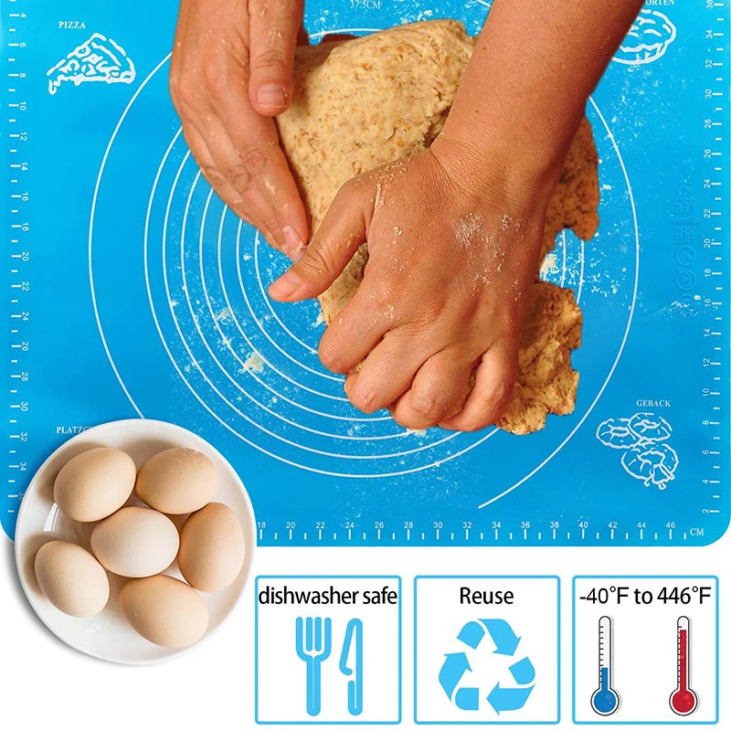 Large Silicone Baking Mat for Easy Dough Kneading - Smarsty