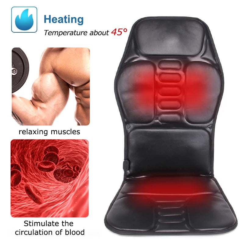 KLASVSA Electric Back Massager Cushion for Pain Relief - Smarsty