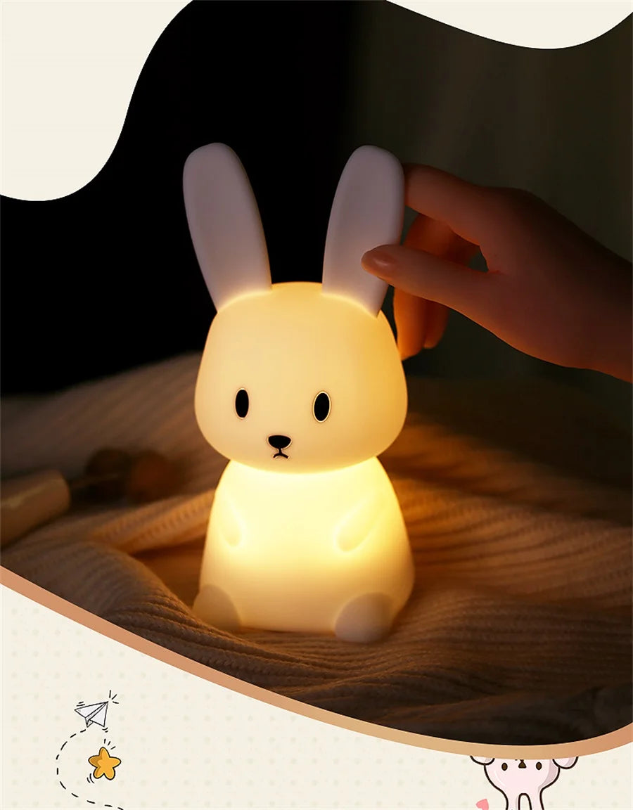 Cute Rabbit LED Night Light for Kids Bedroom - Smarsty