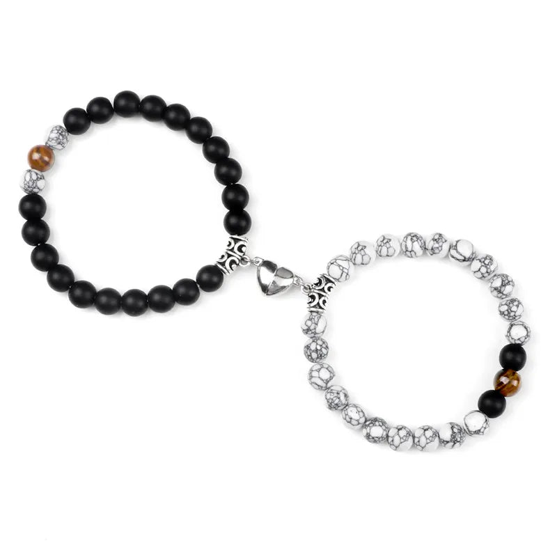 Natural Stone Couple Bracelets Set for Friendship - Smarsty