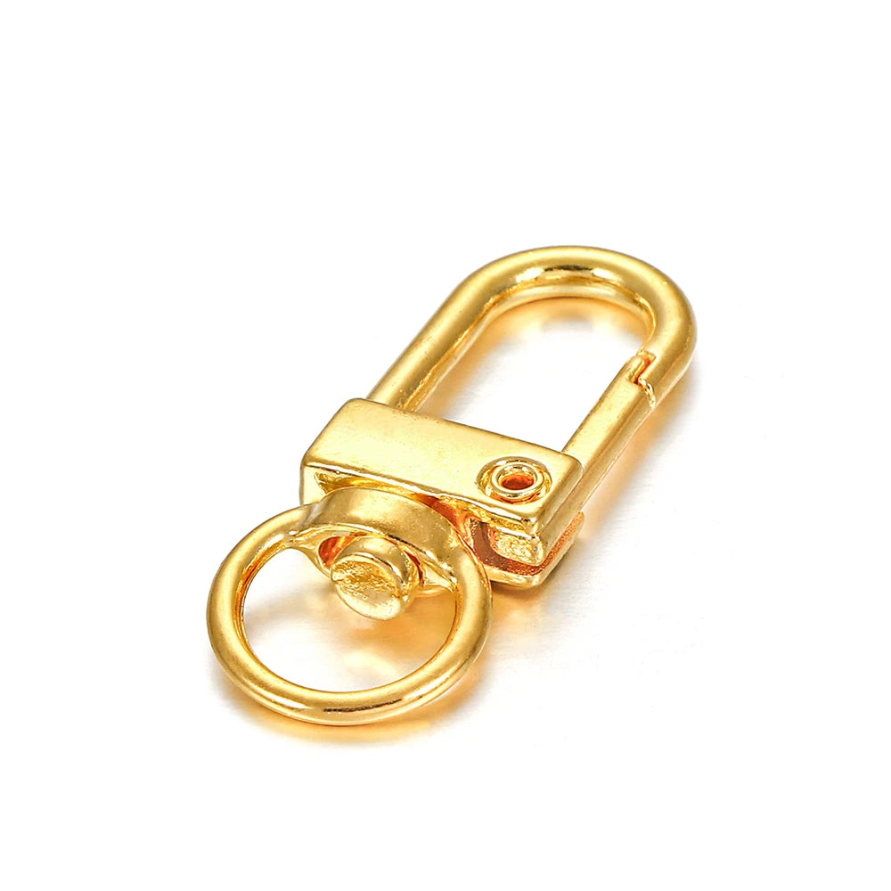 Rotating Lobster Clasps Gold Rhodium Secure 10pcs Pack - Smarsty
