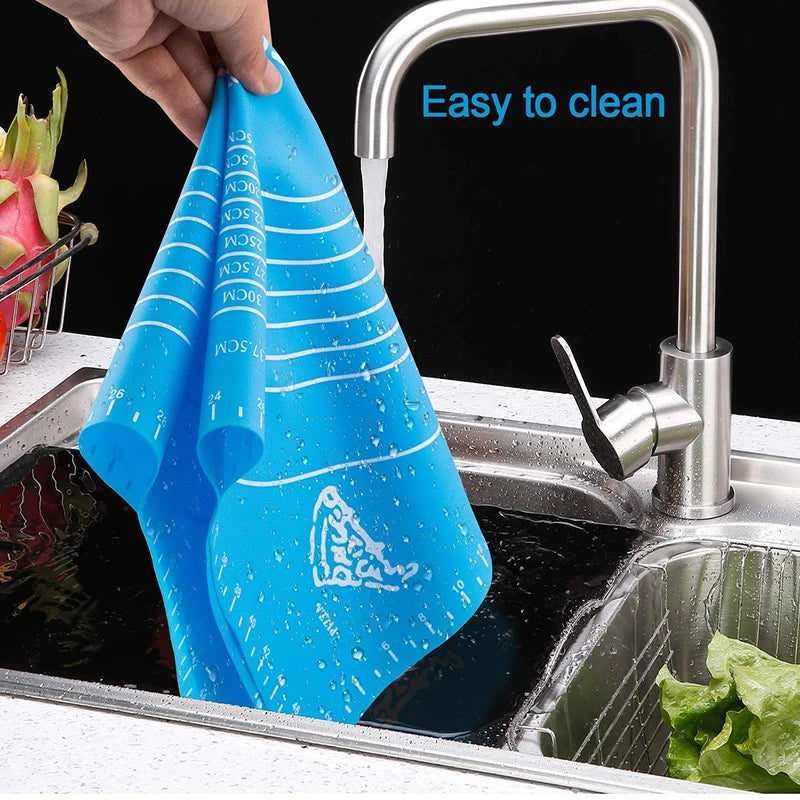 Large Silicone Baking Mat for Easy Dough Kneading - Smarsty