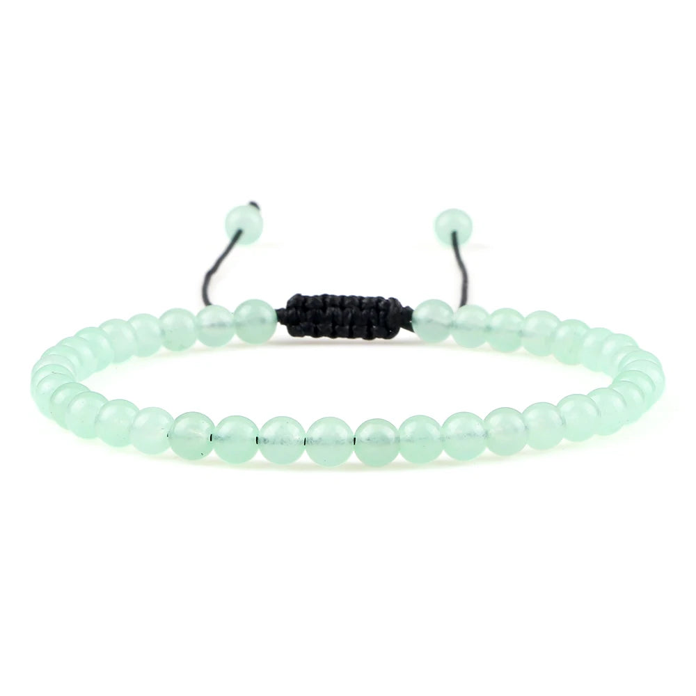 Adjustable Lava Stone Beaded Bracelet for Chakra Healing - Smarsty
