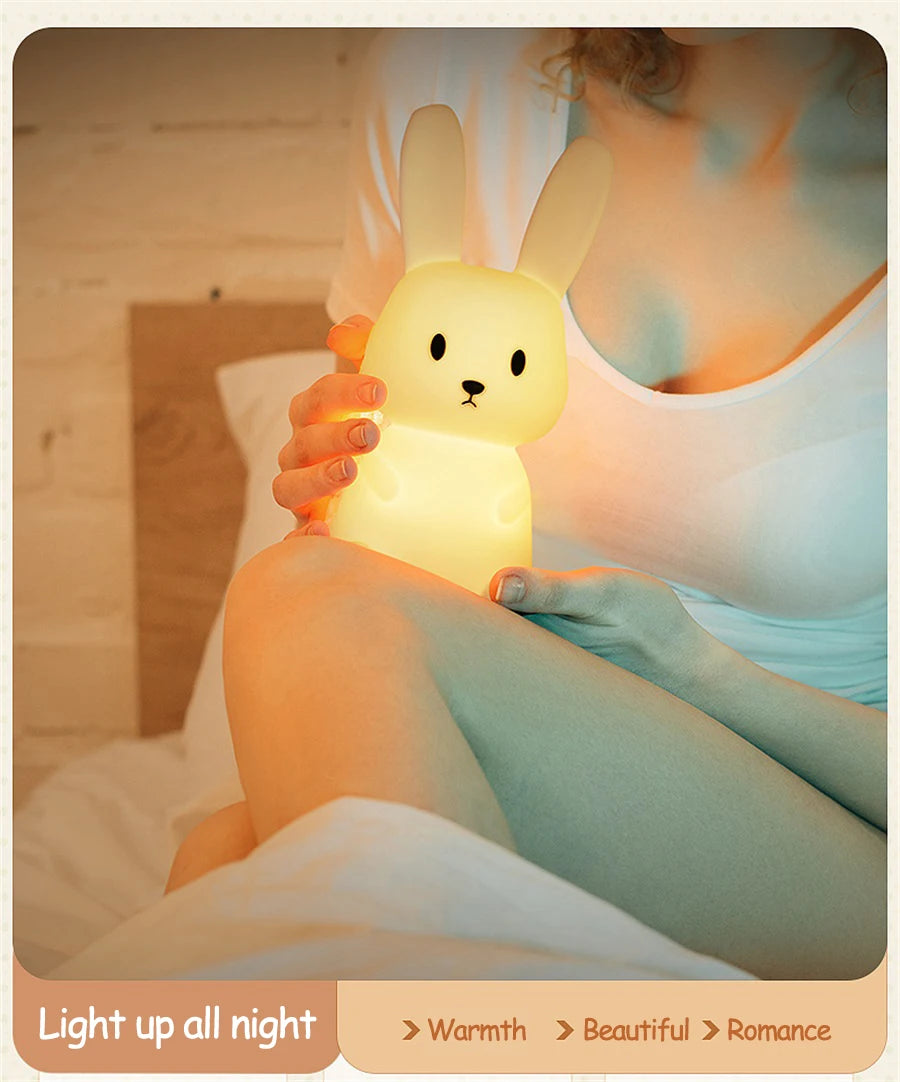 Cute Rabbit LED Night Light for Kids Bedroom - Smarsty