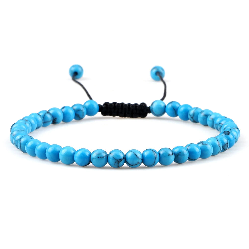 Adjustable Lava Stone Beaded Bracelet for Chakra Healing - Smarsty