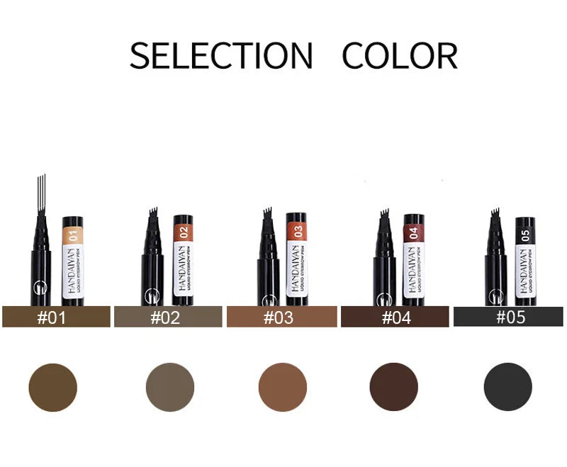 4D Microblading Eyebrow Pen Long Lasting Waterproof Formula - Smarsty