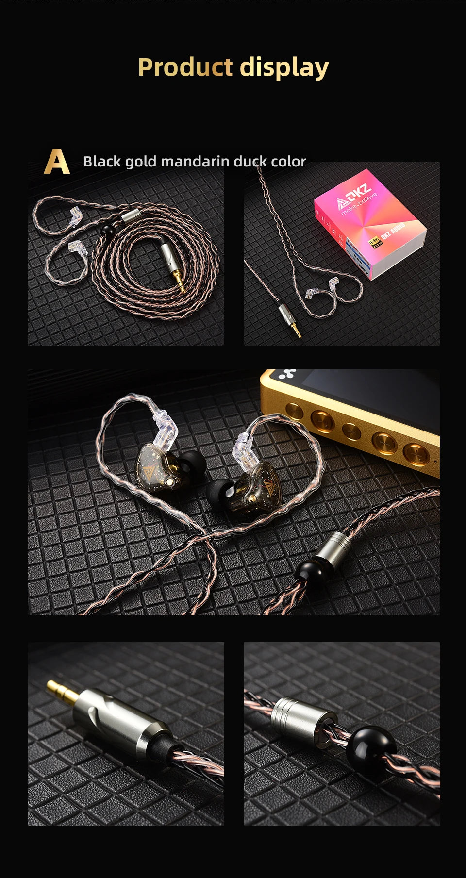QKZ T1 HiFi Earphone Upgrade Cable with MMCX Connector - Smarsty