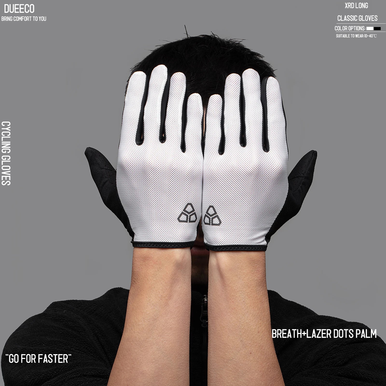 Full Finger Cycling Gloves with Shock Absorbing Pads - Smarsty