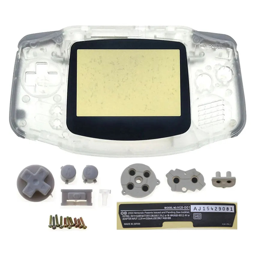 GBA Console Plastic Shell Case With Button Kit - Smarsty