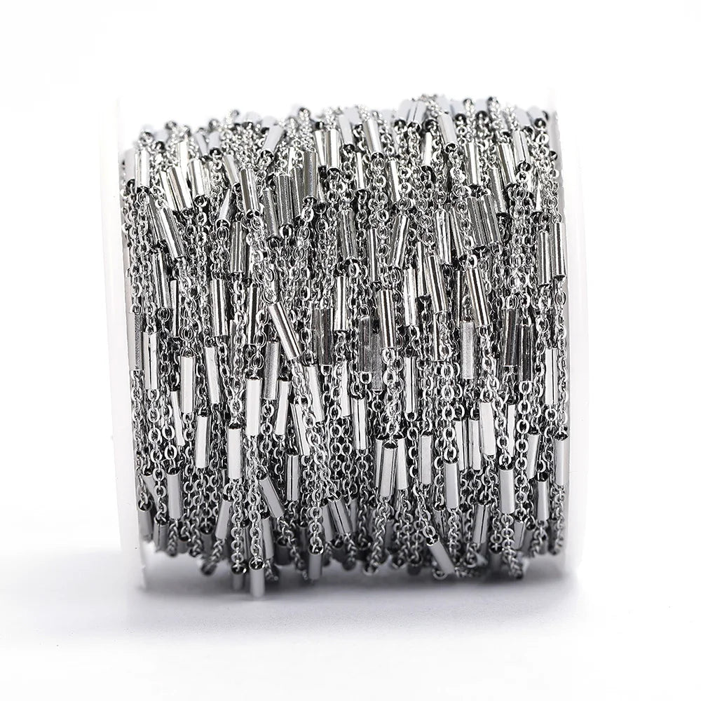 No Fade 2 Meter Stainless Steel Chain For Jewelry Making - Smarsty