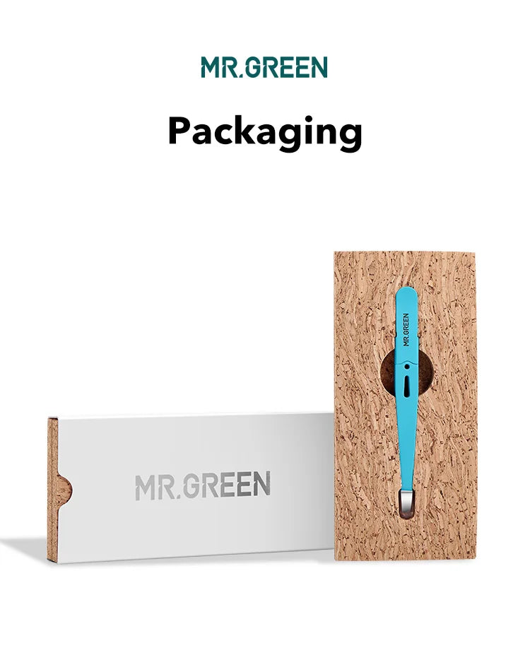 MR Green Stainless Steel Eyebrow Tweezers for Precision Hair Removal - Smarsty