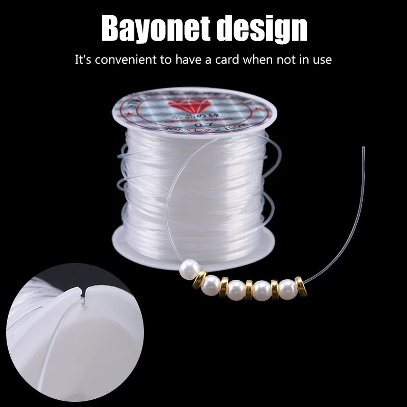 100M Clear Nylon Beading Wire Thread Durable Jewelry - Smarsty