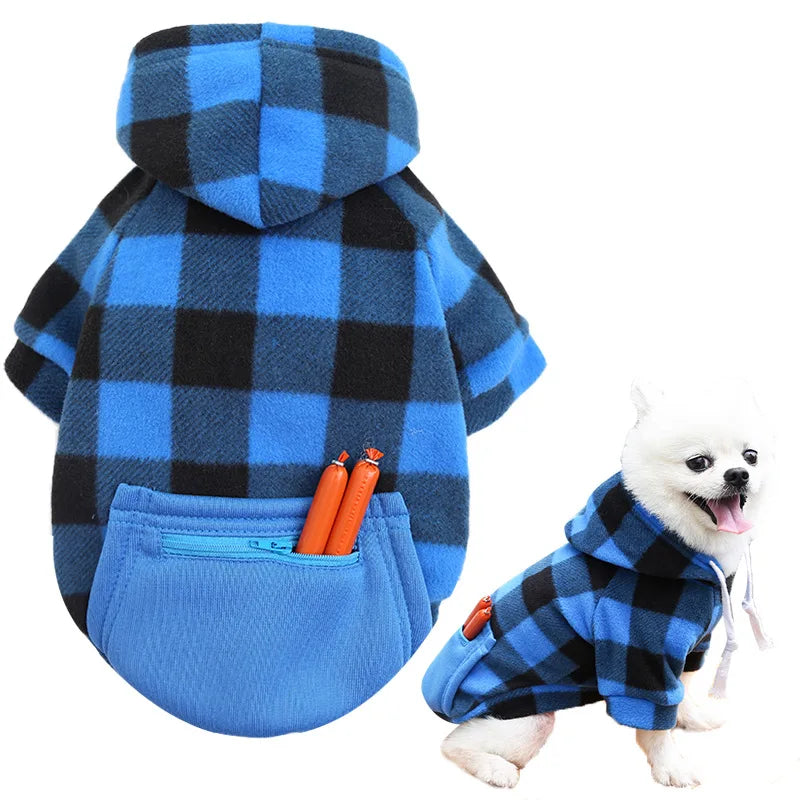 Reversible Plaid Dog Winter Coat for Comfort and Warmth - Smarsty