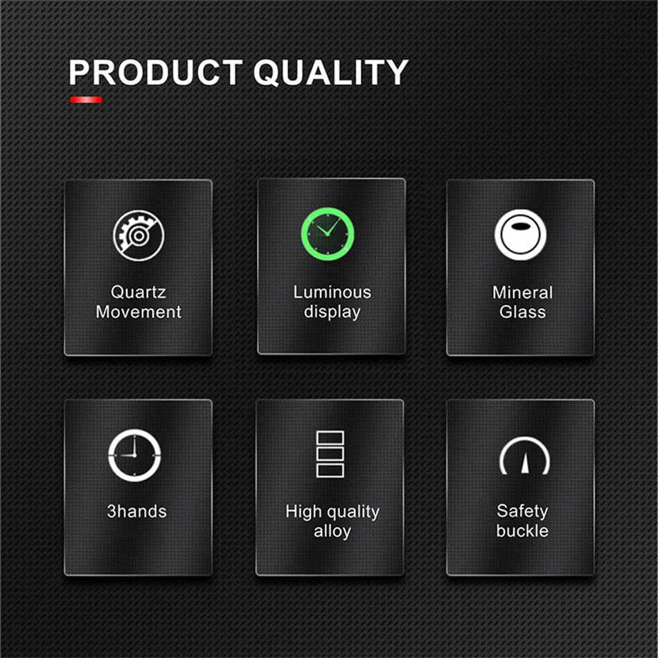 Luxury Stainless Steel Quartz Watch for Men - Smarsty