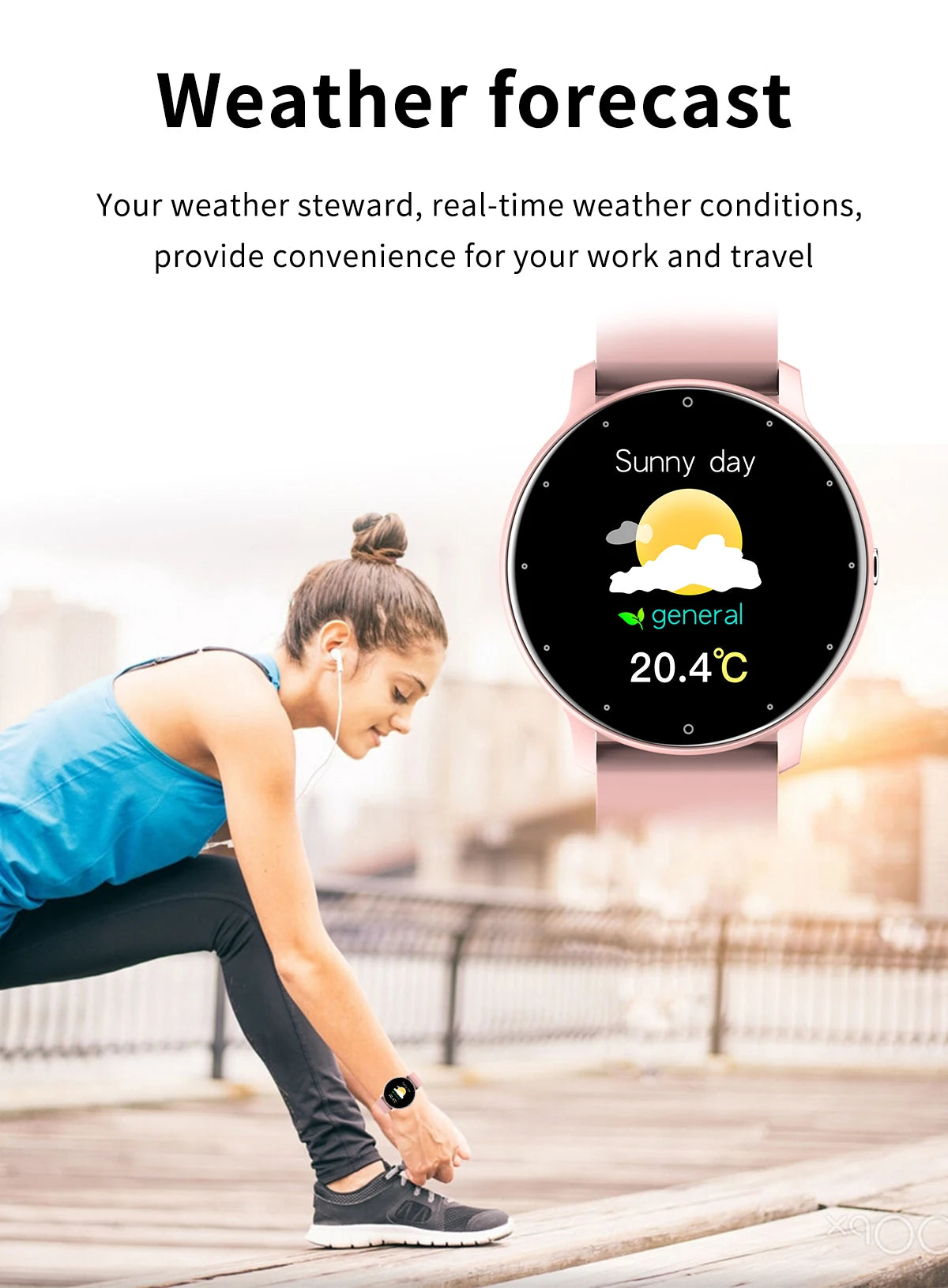 Smart Fitness Watch with Heart Rate Monitor and Waterproof Design - Smarsty